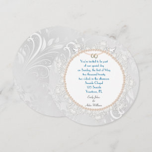 Convites Círculo de Pérola e de Lace