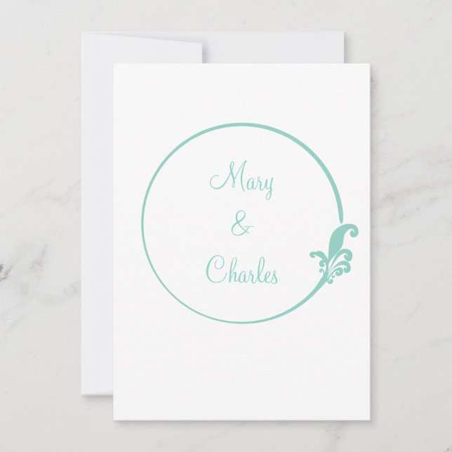 Convites Círculo Fleur-de-Lis (Frente)