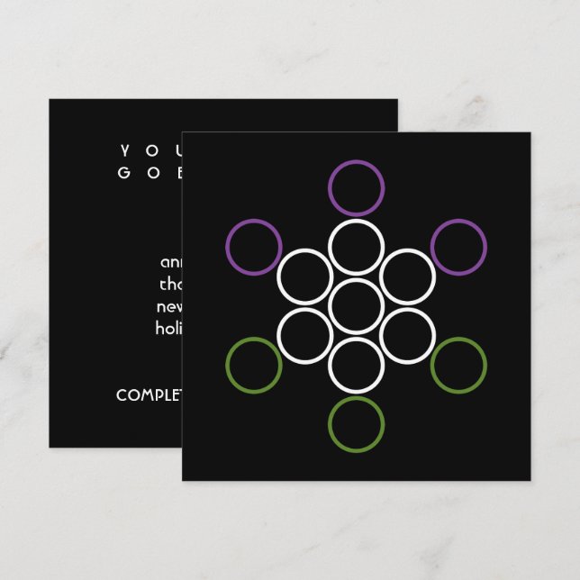 Convites círculos sagrados gêneroQueer (Frente/Verso)