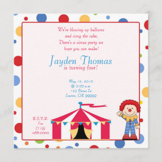 Convites circuscopy, nós estamos fundindo - acima dos