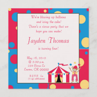 Convites Circusparty, estamos a explodir balões...