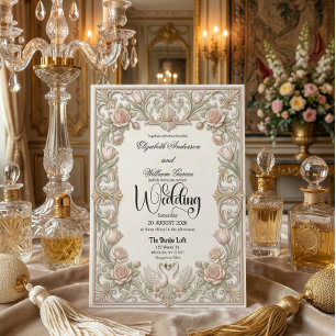 Convites Cisnes Vitorianos Antigos Coração Jardim Conto de 