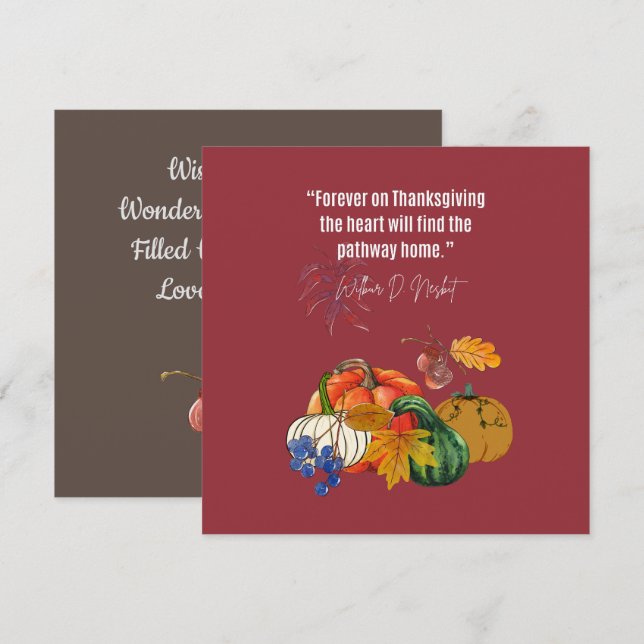 Convites Citação de Ação de Graças - Gratidão, alegria e fe (Frente/Verso)