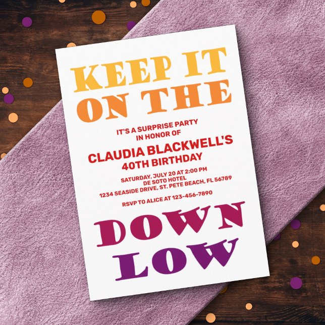 Convites Citação de Diversão Surpresa Colorida Aniversário (Criador carregado)