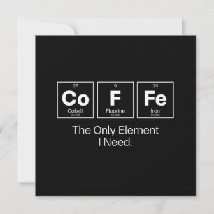 Convites Citação de Química do Café – O Único Elemento que 