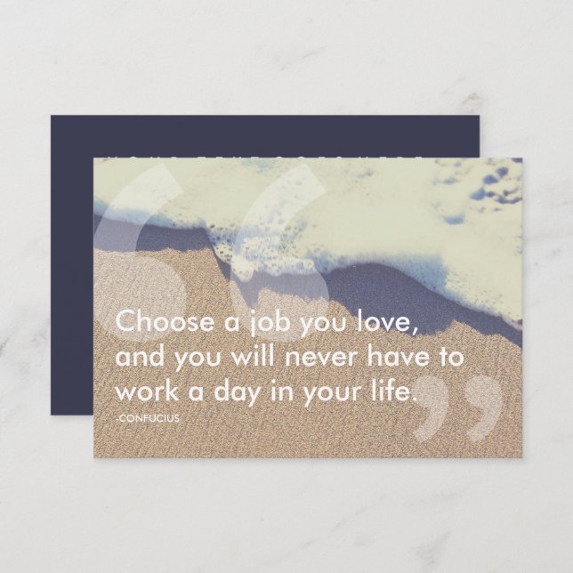 Convites citação de sucesso confusa (Frente/Verso)