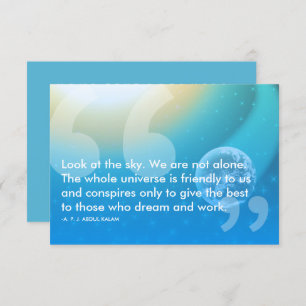 Convites Citação de sucesso de APJ Abdul Kalam
