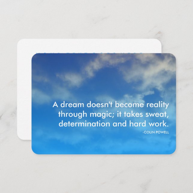 Convites citação de sucesso de powell (Frente/Verso)