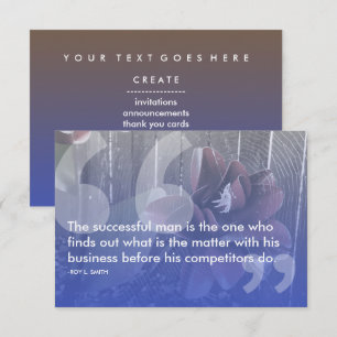 Convites citação de sucesso do roy l smith