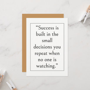 Convites Citação Inspiradora de Sucesso e Negócios, Moderna