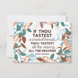 Convites Citações de pão de Robert Browning