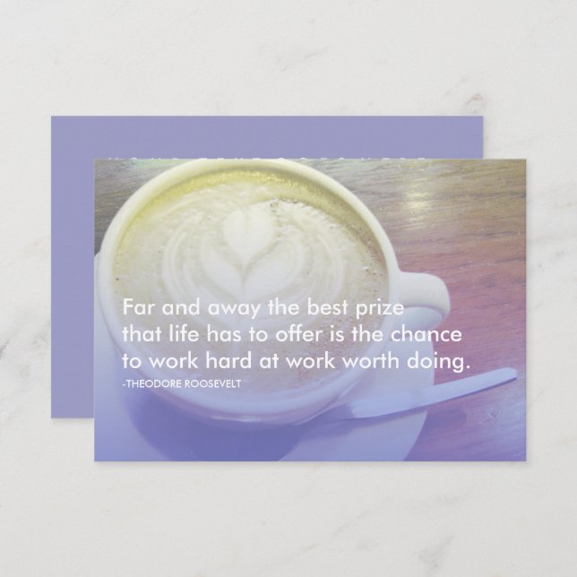 Convites citações do sucesso de roosevelt (Frente/Verso)