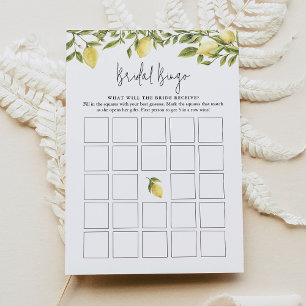Convites CITRON Lemon Bridal Bingo