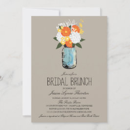 Convites Citrus Bloom Mason Jar| Bridesmaid Brunch