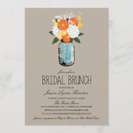 Convites Citrus Bloom Mason Jar| Bridesmaid Brunch