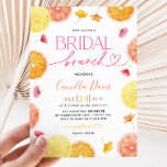 Convites Citrus Bridal Brunch Lemon Bright Chá de panela<br><div class="desc">Bridal Brunch | Chá de panela mediterrânico brilhante de citrinos de limão. Um design brilhante e divertido para o seu Chá de panela temático dos citros.</div>