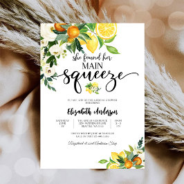 Convites Citrus Floral Bridal Shower Invitation