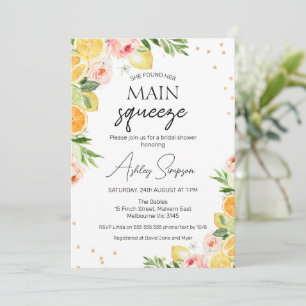 Convites Citrus Floral Encontrados Chá de panela de compres