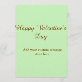 Convites Citrus green brown happy Valentine's day simple 