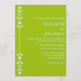 Convites Citrus Green & Coastal Blue Rehearsal Dinner