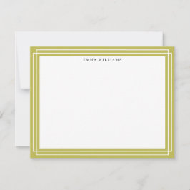 Convites Citrus Green Frame Note Card