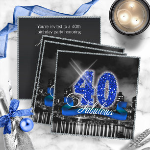 Convites City Lights Fabulosa 40 ID191