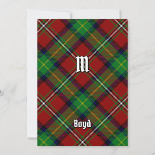 Convites Clan Boyd Tartan