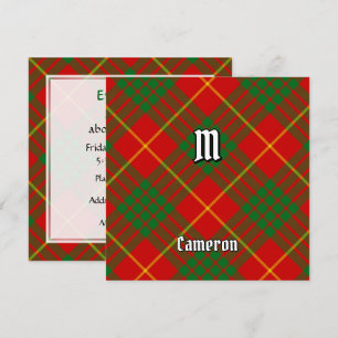 Convites Clan Cameron Tartan