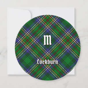 Convites Clan Cockburn Tartan