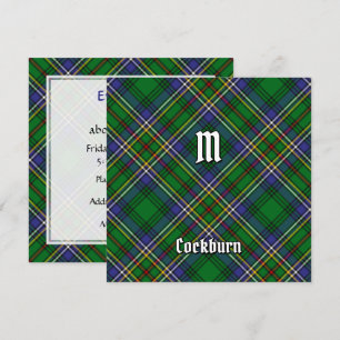 Convites Clan Cockburn Tartan