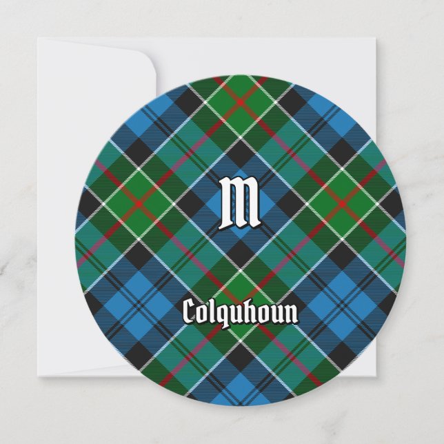 Convites Clan Colquhoun Tartan (Frente)