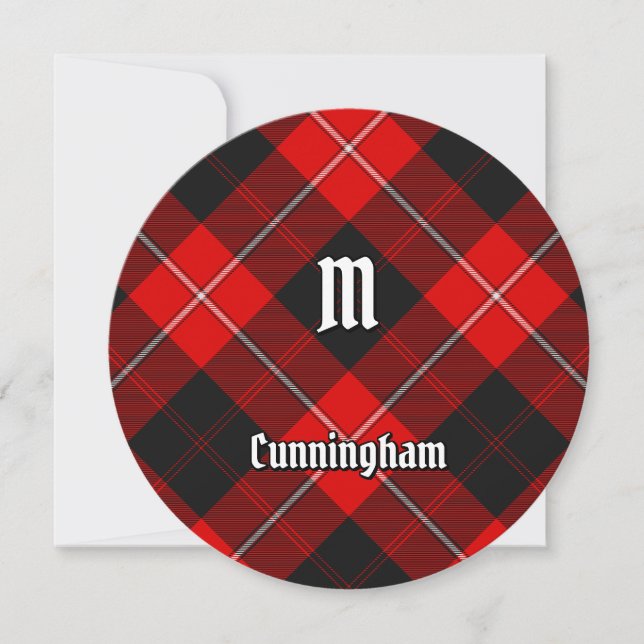 Convites Clan Cunningham Tartan (Frente)