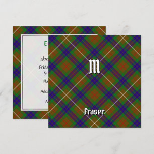 Convites Clan Fraser caçando Tartan