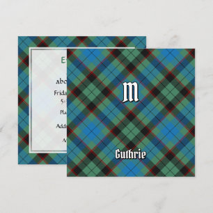 Convites Clan Guthrie Tartan