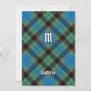 Convites Clan Guthrie Tartan
