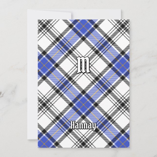Convites Clan Hannay Tartan (Frente)