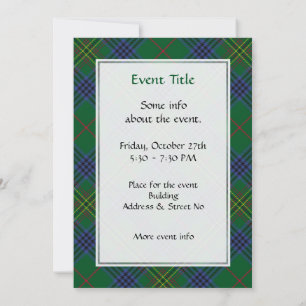 Convites Clan Kennedy Tartan