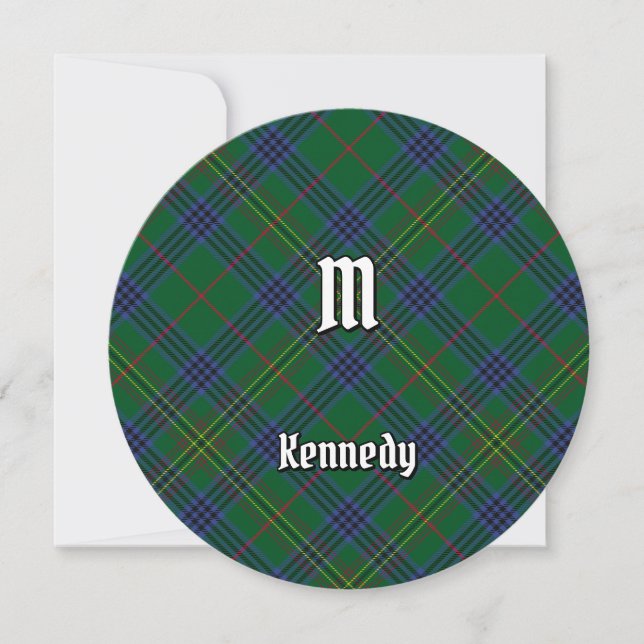 Convites Clan Kennedy Tartan (Frente)