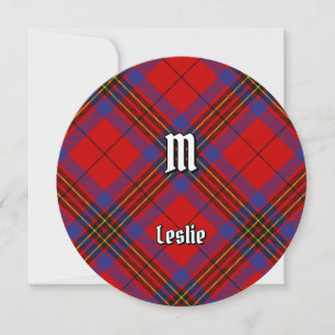 Convites Clan Leslie Red Tartan