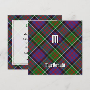 Convites Clan MacDonald do Clanranald Tartan