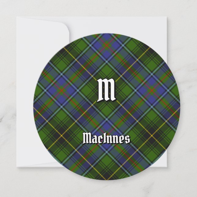 Convites Clan MacInnes Tartan (Frente)