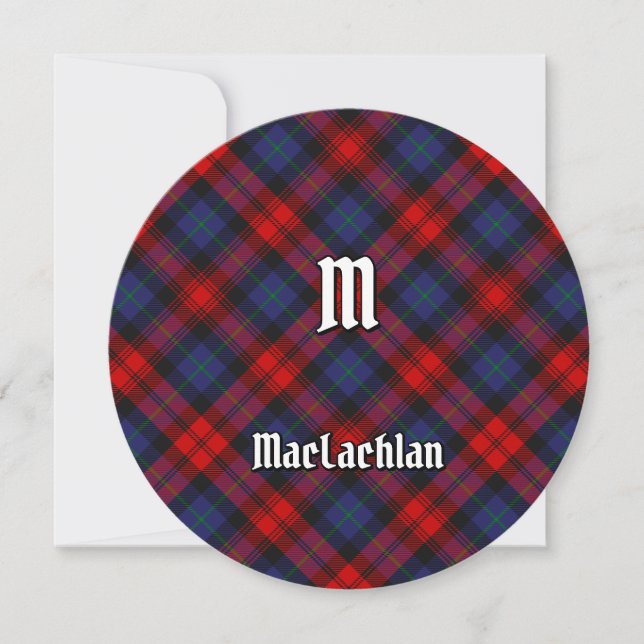 Convites Clan MacLachlan Tartan (Frente)
