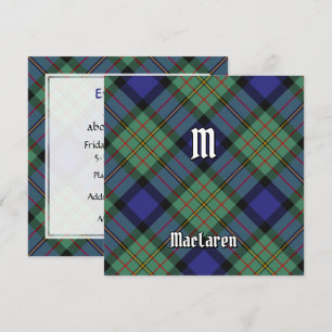 Convites Clan MacLaren Tartan