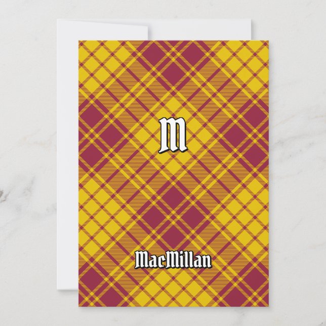Convites Clan MacMillan Dress Tartan (Frente)