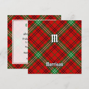 Convites Clan Morrison Red Tartan