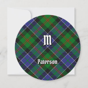 Convites Clan Paterson Tartan