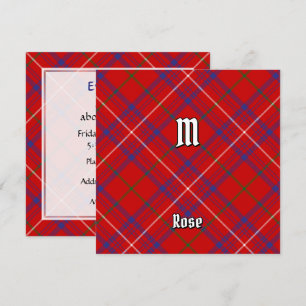 Convites Clan Rosa Tartan