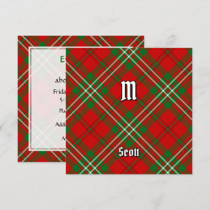 Convites Clan Scott Red Tartan