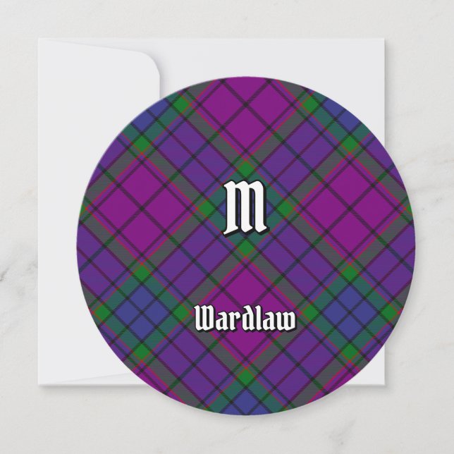 Convites Clan Wardlaw Tartan (Frente)