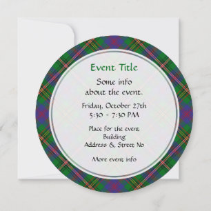 Convites Clan Wood Tartan